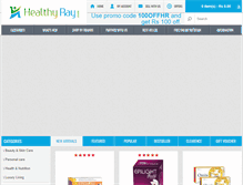 Tablet Screenshot of healthyray.com